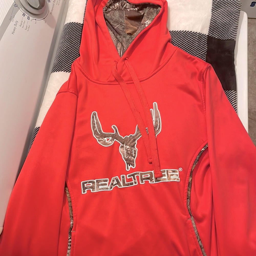 Pink real tree hoodie